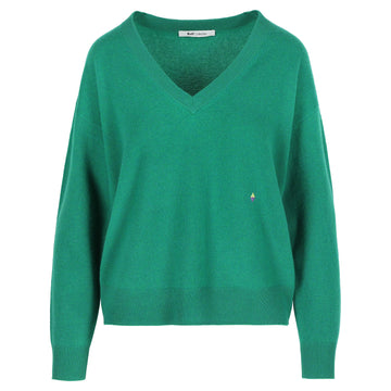 Rio Cashmere V-neck Emerald